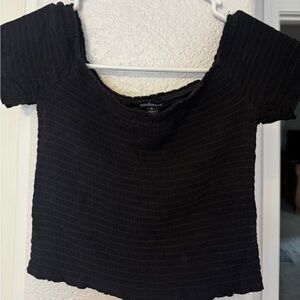 Ambiance Black Crop Top